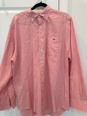Vineyard Vines Men's Button-Down Shirt in Pink